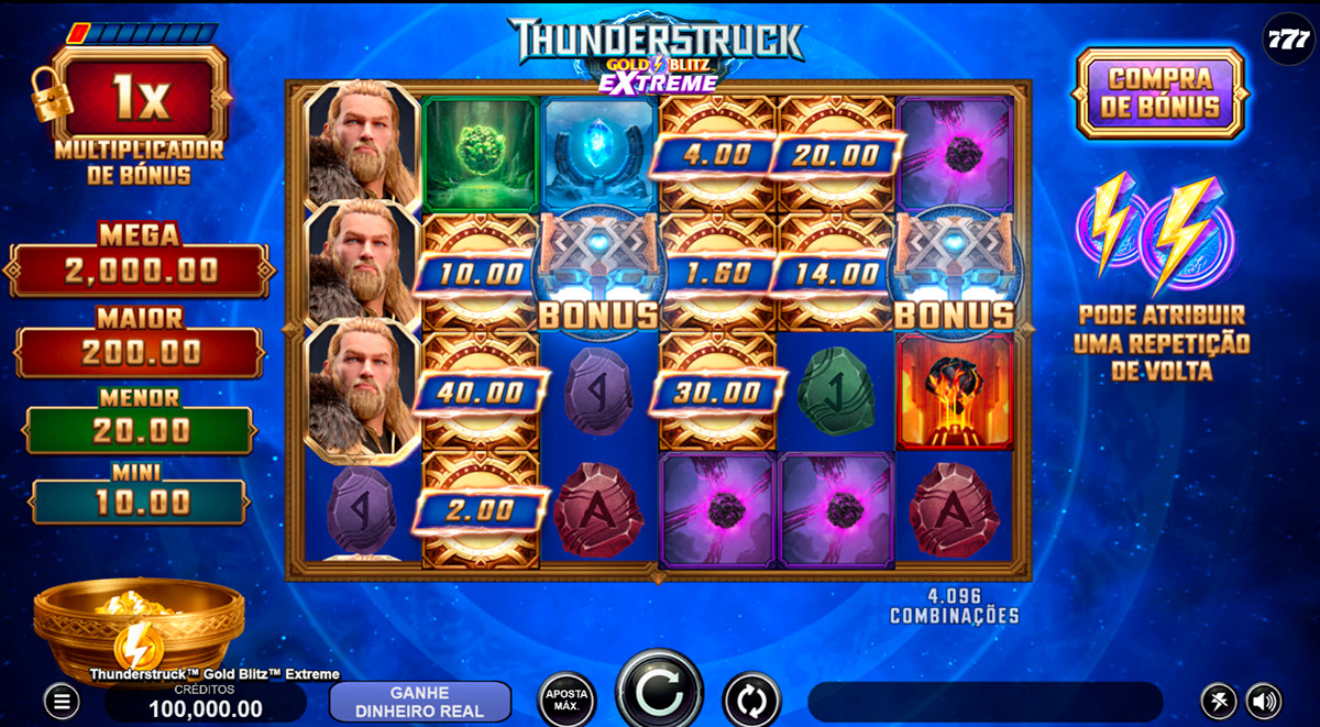 Thunderstruck Gold Blitz Extreme caça-níqueis