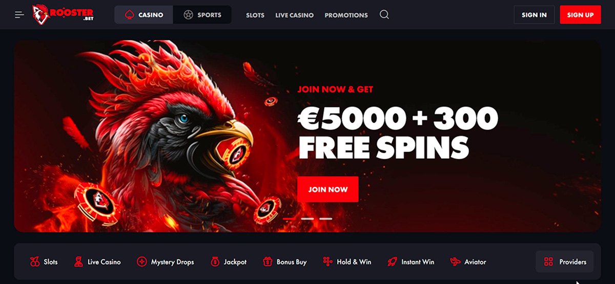 rooster.bet bonus